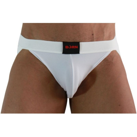 BURN - 007 JOCK LYCRA BLANC S