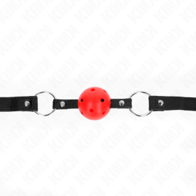 KINK - BOULE CREUSE DURE ROUGE 4,5 CM GAG MODELE 1 63,5 X 2 CM