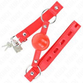 KINK - BÂILLON TPE BALLE 4 CM AVEC ROJO LOCK 60 x 2 CM