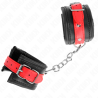 KINK - APPUI-POIGNETS NOIR AVEC CEINTURE ROUGE AJUSTABLE 17-28 CM X 6 CM