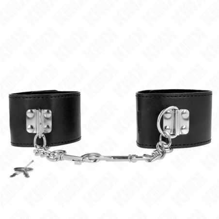 KINK - APPUI-POIGNETS AVEC FERMETURE PAR CADENAS NOIR AJUSTABLE 16-23 CM X 5