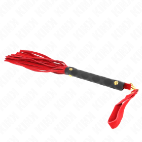 KINK - MINI FOUET DAIM ROUGE 30 CM