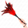 KINK - PLUMES DE POULET TICKLE EN FORME DE CORNE ROUGE 36 CM