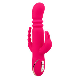 CALEXOTICS - JACK FANTASY TRIPLE VIBRATEUR CHAUFFANT LAPIN ROSE