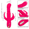 CALEXOTICS - JACK FANTASY TRIPLE VIBRATEUR CHAUFFANT LAPIN ROSE