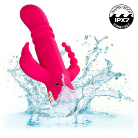 CALEXOTICS - JACK FANTASY TRIPLE VIBRATEUR CHAUFFANT LAPIN ROSE