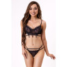 LIVCO CORSETTI FASHION - NERINA 20240 SOUTIEN-GORGE + STRING NOIR L/XL