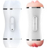 ARMONY - MASTURBATEUR DOUBLE VIBRATEUR VAGIN ET BOUCHE BLANC