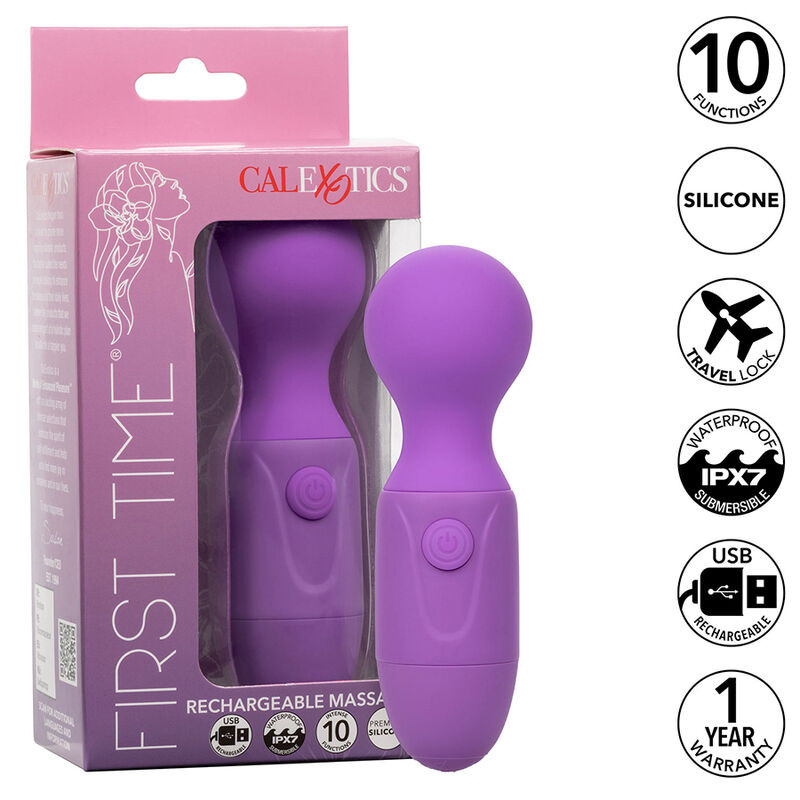 CALEXOTICS - FIRST TIME MASSEUR RECHARGEABLE 10 VIBRATIONS VIOLET