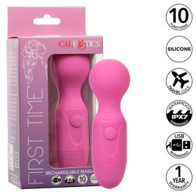 CALEXOTICS - FIRST TIME MASSEUR RECHARGEABLE 10 VIBRATIONS ROSE