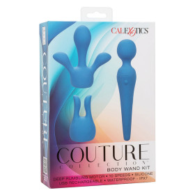 CALEXOTICS - COUTURE KIT VIBRATEUR WAND 10 VIBRATIONS BLEU