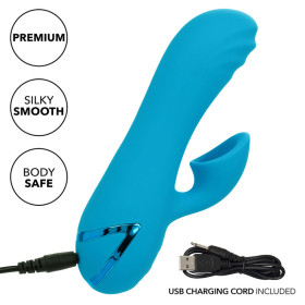 CALEXOTICS - SUNSET BEACH SEDUCER VIBRATEUR & STIMULATEUR 10 FONCTIONS BLEU