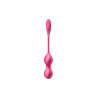 Boules de Geisha vibrantes télécommandées fushia Love Birds 2 Satisfyer - CC597866