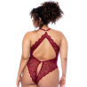 Body grande taille couleur framboise - MAL8875XROSW