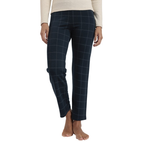 Pantalon stretch Navy Checks