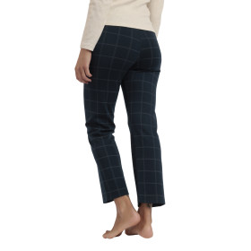 Pantalon stretch Navy Checks