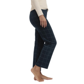 Pantalon stretch Navy Checks