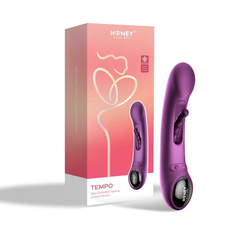 Tempo vibromasseur G-spot avec capteurs de pression et application