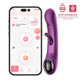 Tempo vibromasseur G-spot avec capteurs de pression et application