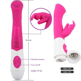 ARMONY - VIBRATEUR & STIMULATEUR LAPIN G SPOT 10 VITESSES ROSE