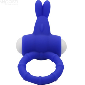 ARMONY - MS BUNNY ANNEAU VIBRATEUR SILICONE BLEU