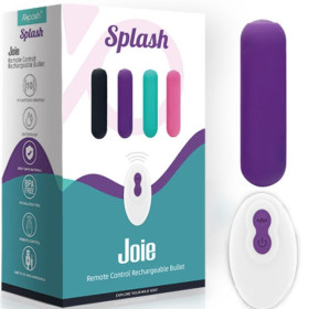 ARMONY - SPLASH JOIE VIBRATEUR BULLET TÉLÉCOMMANDE EN SILICONE 10 VIBRATIONS 75 X 19 CM VIOLET