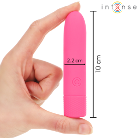 INTENSE - SYMONE BULLET VIBRANT RECHARGEABLE USB 8 VIBRATIONS ROSE 10 X 2,2 CM