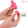 INTENSE - SYMONE BULLET VIBRANT RECHARGEABLE USB 8 VIBRATIONS ROSE 10 X 2,2 CM