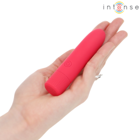 INTENSE - SYMONE BULLET VIBRANT RECHARGEABLE USB 8 VIBRATIONS ROUGE 10 X 2,2 CM