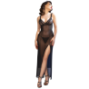 CHILIROSE - CR 4723 NUISETTE LONGUE ET STRING NOIR M