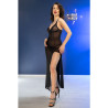 CHILIROSE - CR 4723 NUISETTE LONGUE ET STRING NOIR M