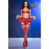 CHILIROSE - CR 4716 ENSEMBLE 3 PIÈCES ROUGE M