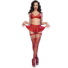 CHILIROSE - CR 4716 ENSEMBLE 3 PIÈCES ROUGE L