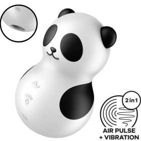 SATISFYER - POCKET PANDA STIMULATEUR & VIBRATEUR NOIR ET BLANC