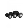 Kit entrainement 3 Butt plugs noir - Easy Toys