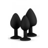 Kit entrainement 3 Butt plugs noir - Easy Toys