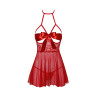 Sexy Kiss 247 babydoll et ruban de satin - Rouge