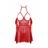 Sexy Kiss 247 babydoll et ruban de satin - Rouge