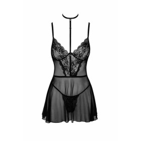 First Kiss 249 babydoll et collier - noire