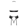 Bondage 244 ensemble lingerie 4 pièces - noir