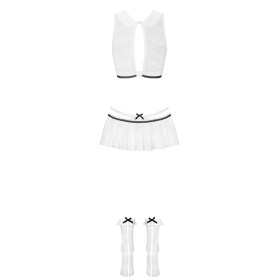 833-CST-2 Costume Etudiante - Blanc