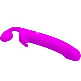 PRETTY LOVE - ZANINI STRAPLESS STRAP-ON 10 VIBRATIONS VIOLET