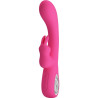 PRETTY LOVE - VIBRATEUR NOVAK RABBIT 12 VIBRATIONS ROSE