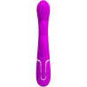 PRETTY LOVE - SHANIA TRIPLE RABBIT VIBRATEUR MULTIFONCTION ROSE