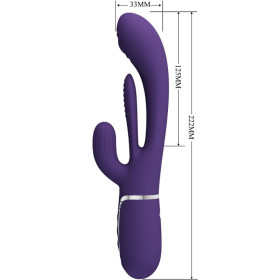 PRETTY LOVE - SHANIA TRIPLE RABBIT VIBRATEUR MULTIFONCTION VIOLET