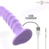 INTENSE - BRENDA VIBRATEUR TAILLE M DESIGN SPIRALE 10 VIBRATIONS VIOLET TÉLÉCOMMANDE