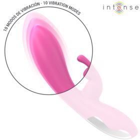 INTENSE - RANDALL VIBRATEUR RABBIT 10 VIBRATIONS ROSE