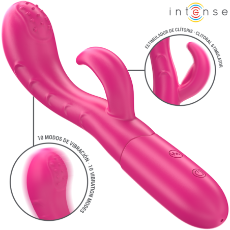 INTENSE - AMARA VIBRATEUR AVEC LANGUE STIMULANTE 10 VIBRATIONS ROSE