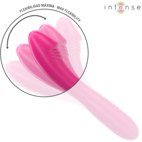 INTENSE - BELINDA VIBRATEUR 19 CM FLEXIBLE 10 VIBRATIONS ROSE