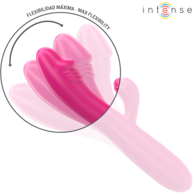 INTENSE - IVY VIBRATEUR FLEXIBLE 10 VIBRATIONS AVEC LANGUE STIMULANTE ROSE